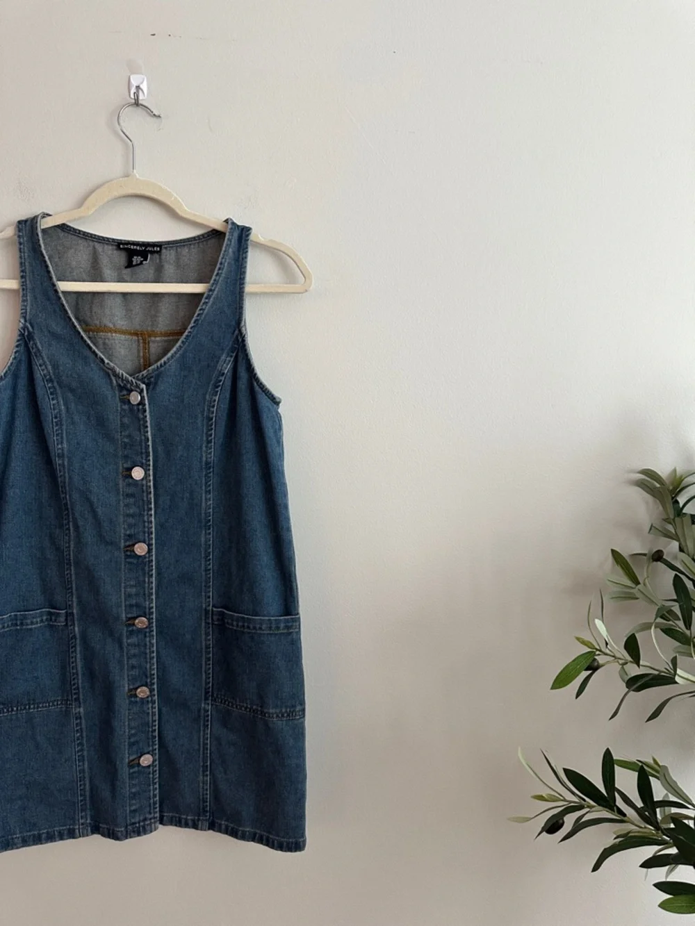 Sincerely Jules Denim Buttondown Dress - Size XS - Picture 5 of 7